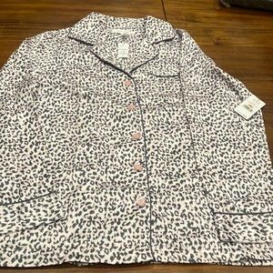 Llama top, leopard print